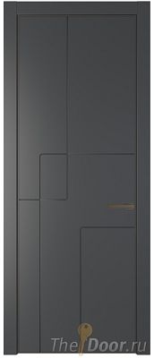 Дверь Profil Doors 3PA цвет Графит (Pantone 425С) цвет профиля Деорэ