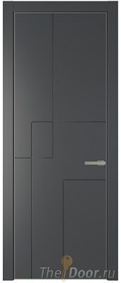 Дверь Profil Doors 3PA цвет Графит (Pantone 425С) цвет профиля Никель матовый Дверь Profil Doors 3PA цвет Графит (Pantone 425С) цвет профиля Никель матовый