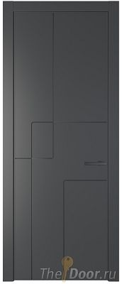 Дверь Profil Doors 3PA цвет Графит (Pantone 425С) цвет профиля Серая ночь Дверь Profil Doors 3PA цвет Графит (Pantone 425С) цвет профиля Серая ночь