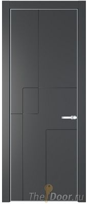 Дверь Profil Doors 3PA цвет Графит (Pantone 425С) цвет профиля Серебро Дверь Profil Doors 3PA цвет Графит (Pantone 425С) цвет профиля Серебро