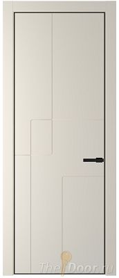 Дверь Profil Doors 3PA цвет Кремовая Магнолия (RAL 120-04) цвет профиля Черный матовый RAL9005 Дверь Profil Doors 3PA цвет Кремовая Магнолия (RAL 120-04) цвет профиля Черный матовый RAL9005