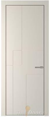 Дверь Profil Doors 3PA цвет Кремовая Магнолия (RAL 120-04) цвет профиля Никель матовый Дверь Profil Doors 3PA цвет Кремовая Магнолия (RAL 120-04) цвет профиля Никель матовый
