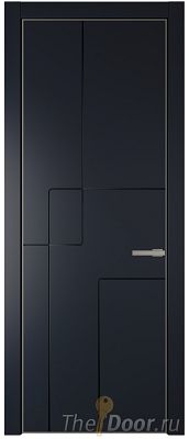 Дверь Profil Doors 3PA цвет Нэви Блу (RAL 7016) цвет профиля Никель матовый Дверь Profil Doors 3PA цвет Нэви Блу (RAL 7016) цвет профиля Никель матовый