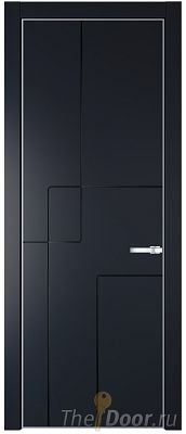 Дверь Profil Doors 3PA цвет Нэви Блу (RAL 7016) цвет профиля Серебро