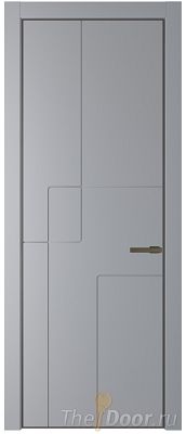 Дверь Profil Doors 3PA цвет Смоки (RAL 870-02) цвет профиля Деорэ