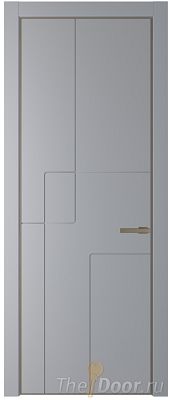 Дверь Profil Doors 3PA цвет Смоки (RAL 870-02) цвет профиля Шампань