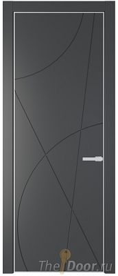 Дверь Profil Doors 4PA цвет Графит (Pantone 425С) цвет профиля Белый матовый RAL9003 Дверь Profil Doors 4PA цвет Графит (Pantone 425С) цвет профиля Белый матовый RAL9003
