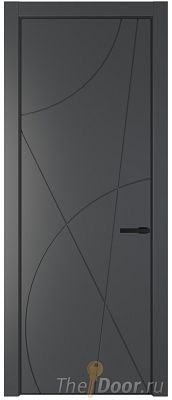 Дверь Profil Doors 4PA цвет Графит (Pantone 425С) цвет профиля Черный матовый RAL9005 Дверь Profil Doors 4PA цвет Графит (Pantone 425С) цвет профиля Черный матовый RAL9005