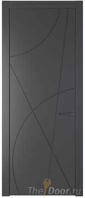Дверь Profil Doors 4PA цвет Графит (Pantone 425С) цвет профиля Серая ночь Дверь Profil Doors 4PA цвет Графит (Pantone 425С) цвет профиля Серая ночь