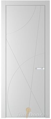 Дверь Profil Doors 4PA цвет Крем Вайт (RAL 120-02) цвет профиля Серебро