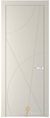 Дверь Profil Doors 4PA цвет Кремовая Магнолия (RAL 120-04) цвет профиля Серебро Дверь Profil Doors 4PA цвет Кремовая Магнолия (RAL 120-04) цвет профиля Серебро
