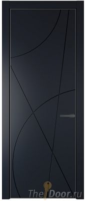 Дверь Profil Doors 4PA цвет Нэви Блу (RAL 7016) цвет профиля Серая ночь Дверь Profil Doors 4PA цвет Нэви Блу (RAL 7016) цвет профиля Серая ночь