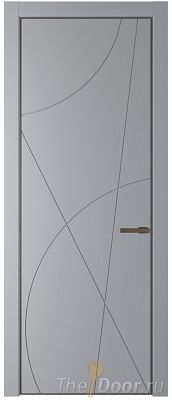 Дверь Profil Doors 4PA цвет Смоки (RAL 870-02) цвет профиля Деорэ