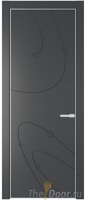 Дверь Profil Doors 5PA цвет Графит (Pantone 425С) цвет профиля Белый матовый RAL9003 Дверь Profil Doors 5PA цвет Графит (Pantone 425С) цвет профиля Белый матовый RAL9003