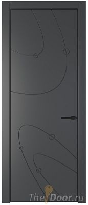 Дверь Profil Doors 5PA цвет Графит (Pantone 425С) цвет профиля Черный матовый RAL9005 Дверь Profil Doors 5PA цвет Графит (Pantone 425С) цвет профиля Черный матовый RAL9005