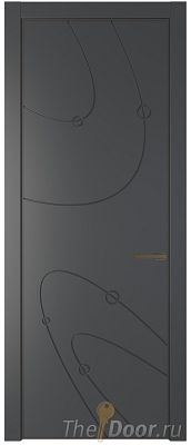 Дверь Profil Doors 5PA цвет Графит (Pantone 425С) цвет профиля Деорэ
