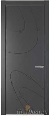 Дверь Profil Doors 5PA цвет Графит (Pantone 425С) цвет профиля Никель матовый Дверь Profil Doors 5PA цвет Графит (Pantone 425С) цвет профиля Никель матовый