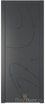 Дверь Profil Doors 5PA цвет Графит (Pantone 425С) цвет профиля Серая ночь Дверь Profil Doors 5PA цвет Графит (Pantone 425С) цвет профиля Серая ночь
