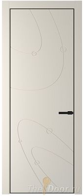 Дверь Profil Doors 5PA цвет Кремовая Магнолия (RAL 120-04) цвет профиля Черный матовый RAL9005 Дверь Profil Doors 5PA цвет Кремовая Магнолия (RAL 120-04) цвет профиля Черный матовый RAL9005