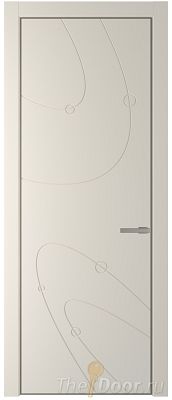 Дверь Profil Doors 5PA цвет Кремовая Магнолия (RAL 120-04) цвет профиля Никель матовый Дверь Profil Doors 5PA цвет Кремовая Магнолия (RAL 120-04) цвет профиля Никель матовый