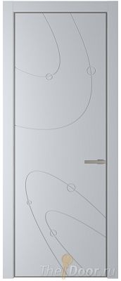 Дверь Profil Doors 5PA цвет Лайт Грей (RAL 870-01) цвет профиля Никель матовый