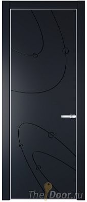 Дверь Profil Doors 5PA цвет Нэви Блу (RAL 7016) цвет профиля Серебро Дверь Profil Doors 5PA цвет Нэви Блу (RAL 7016) цвет профиля Серебро