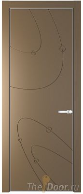 Дверь Profil Doors 5PA цвет Перламутр золото цвет профиля Серебро Дверь Profil Doors 5PA цвет Перламутр золото цвет профиля Серебро