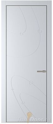 Дверь Profil Doors 5PA цвет Вайт (RAL 110 96 02) цвет профиля Никель матовый Дверь Profil Doors 5PA цвет Вайт (RAL 110 96 02) цвет профиля Никель матовый