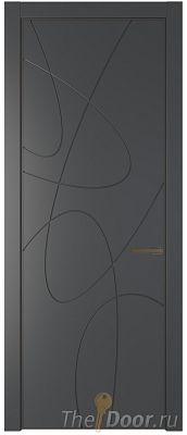 Дверь Profil Doors 6PA цвет Графит (Pantone 425С) цвет профиля Деорэ