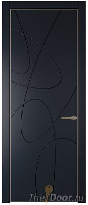 Дверь Profil Doors 6PA цвет Нэви Блу (RAL 7016) цвет профиля Шампань Дверь Profil Doors 6PA цвет Нэви Блу (RAL 7016) цвет профиля Шампань