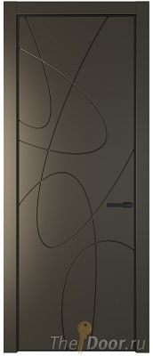 Дверь Profil Doors 6PA цвет Перламутр бронза цвет профиля Черный матовый RAL9005