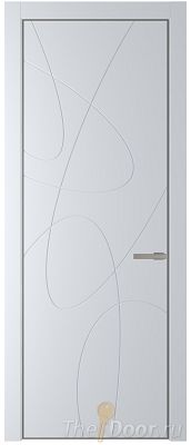 Дверь Profil Doors 6PA цвет Вайт (RAL 110 96 02) цвет профиля Никель матовый Дверь Profil Doors 6PA цвет Вайт (RAL 110 96 02) цвет профиля Никель матовый