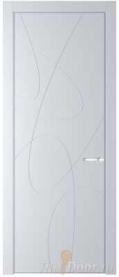 Дверь Profil Doors 6PA цвет Вайт (RAL 110 96 02) цвет профиля Серебро