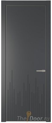 Дверь Profil Doors 7PA цвет Графит (Pantone 425С) цвет профиля Никель матовый Дверь Profil Doors 7PA цвет Графит (Pantone 425С) цвет профиля Никель матовый