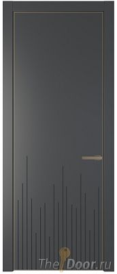 Дверь Profil Doors 7PA цвет Графит (Pantone 425С) цвет профиля Шампань Дверь Profil Doors 7PA цвет Графит (Pantone 425С) цвет профиля Шампань