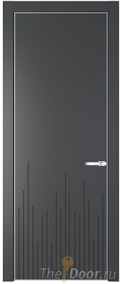 Дверь Profil Doors 7PA цвет Графит (Pantone 425С) цвет профиля Серебро Дверь Profil Doors 7PA цвет Графит (Pantone 425С) цвет профиля Серебро