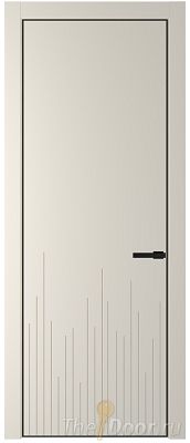 Дверь Profil Doors 7PA цвет Кремовая Магнолия (RAL 120-04) цвет профиля Черный матовый RAL9005 Дверь Profil Doors 7PA цвет Кремовая Магнолия (RAL 120-04) цвет профиля Черный матовый RAL9005