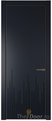 Дверь Profil Doors 7PA цвет Нэви Блу (RAL 7016) цвет профиля Деорэ