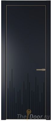 Дверь Profil Doors 7PA цвет Нэви Блу (RAL 7016) цвет профиля Шампань Дверь Profil Doors 7PA цвет Нэви Блу (RAL 7016) цвет профиля Шампань