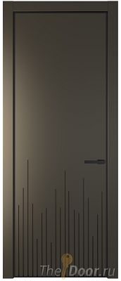 Дверь Profil Doors 7PA цвет Перламутр бронза цвет профиля Черный матовый RAL9005