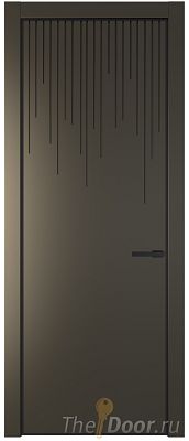 Дверь Profil Doors 8PA цвет Перламутр бронза цвет профиля Черный матовый RAL9005