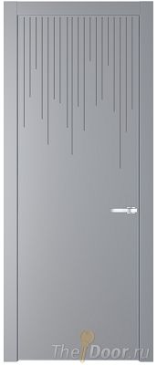 Дверь Profil Doors 8PA цвет Смоки (RAL 870-02) цвет профиля Серебро