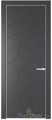 Дверь Profil Doors 9PA цвет Графит (Pantone 425С) цвет профиля Белый матовый RAL9003 Дверь Profil Doors 9PA цвет Графит (Pantone 425С) цвет профиля Белый матовый RAL9003