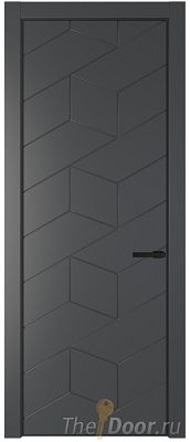Дверь Profil Doors 9PA цвет Графит (Pantone 425С) цвет профиля Черный матовый RAL9005 Дверь Profil Doors 9PA цвет Графит (Pantone 425С) цвет профиля Черный матовый RAL9005