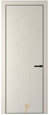 Дверь Profil Doors 9PA цвет Кремовая Магнолия (RAL 120-04) цвет профиля Черный матовый RAL9005 Дверь Profil Doors 9PA цвет Кремовая Магнолия (RAL 120-04) цвет профиля Черный матовый RAL9005