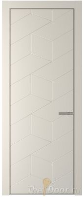 Дверь Profil Doors 9PA цвет Кремовая Магнолия (RAL 120-04) цвет профиля Никель матовый Дверь Profil Doors 9PA цвет Кремовая Магнолия (RAL 120-04) цвет профиля Никель матовый