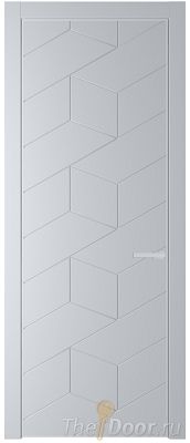 Дверь Profil Doors 9PA цвет Лайт Грей (RAL 870-01) цвет профиля Белый матовый RAL9003