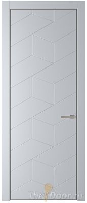 Дверь Profil Doors 9PA цвет Лайт Грей (RAL 870-01) цвет профиля Никель матовый Дверь Profil Doors 9PA цвет Лайт Грей (RAL 870-01) цвет профиля Никель матовый