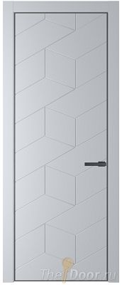 Дверь Profil Doors 9PA цвет Лайт Грей (RAL 870-01) цвет профиля Серая ночь