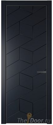 Дверь Profil Doors 9PA цвет Нэви Блу (RAL 7016) цвет профиля Серая ночь Дверь Profil Doors 9PA цвет Нэви Блу (RAL 7016) цвет профиля Серая ночь